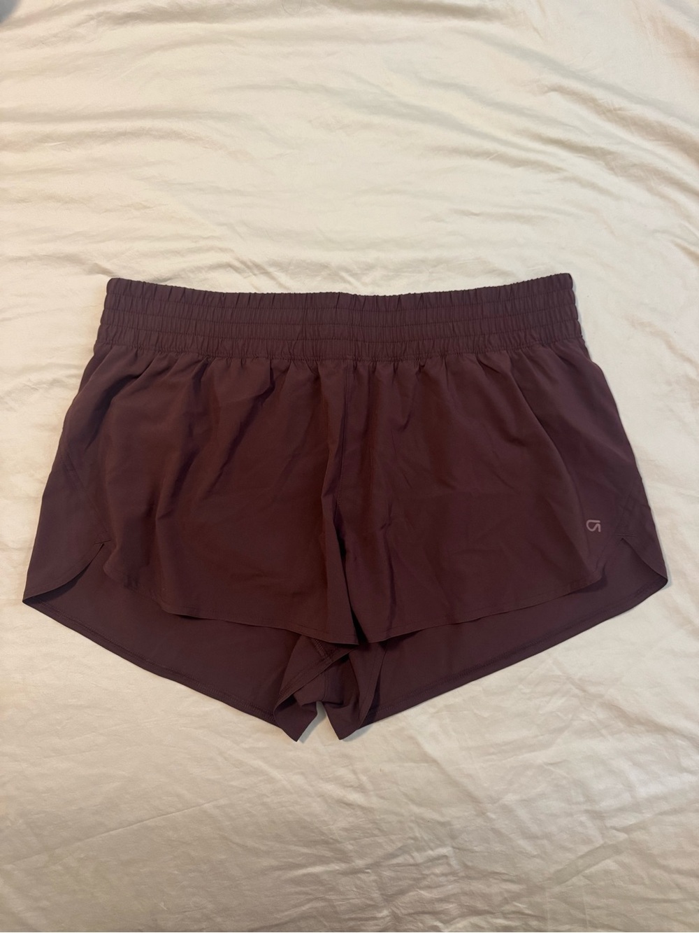 GAP Women's Deep Plum Athletic Running Shorts